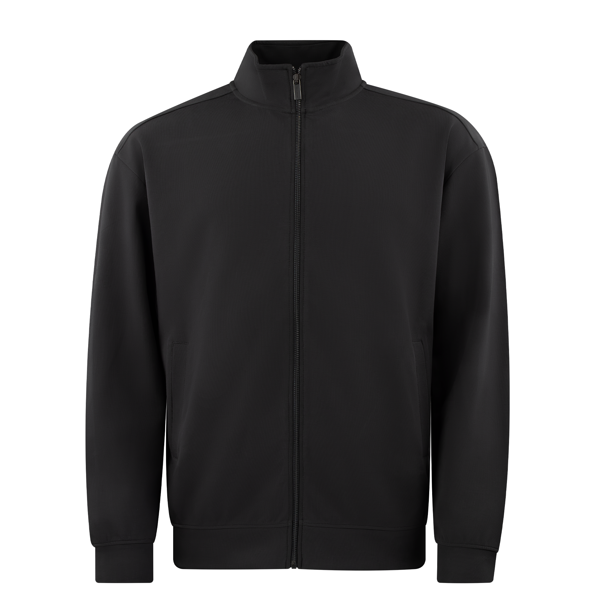 Unisex Interlock Jacke schwarz