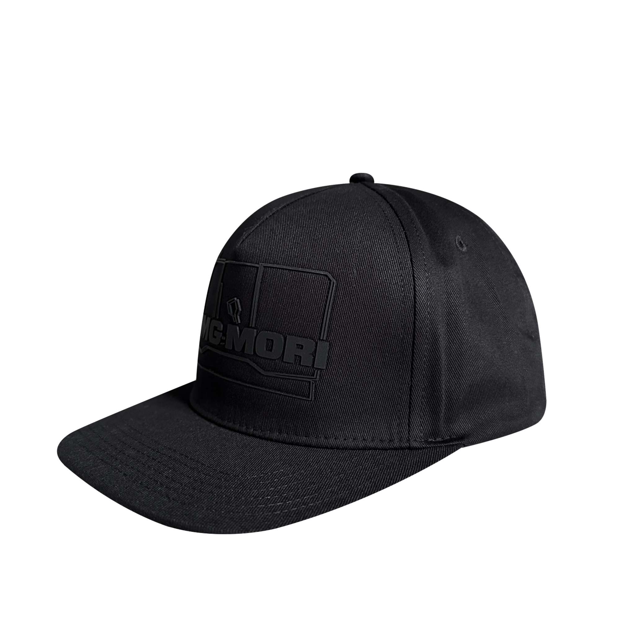 Gorra snapback silueta de máquina negra