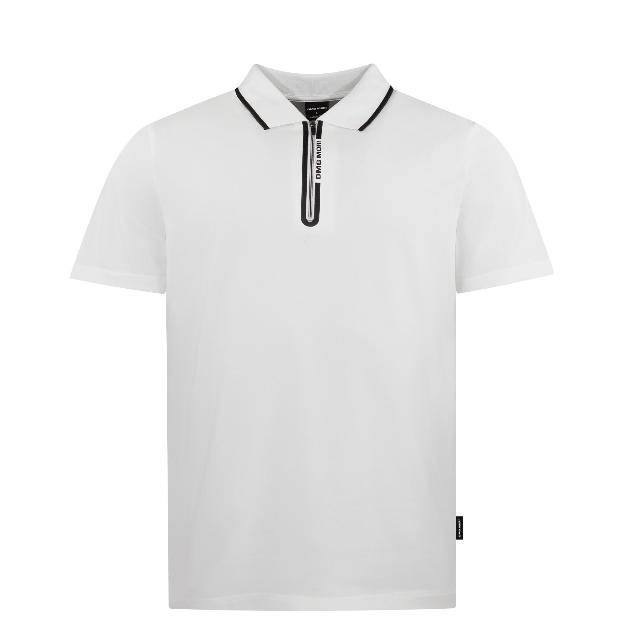 Men's Zip Polo Shirt white Product image: Men's Zip Polo Shirt white